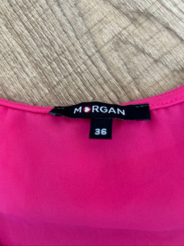 Blouse rose sans manches Morgan taille 36 jamais portée - photo numéro 9