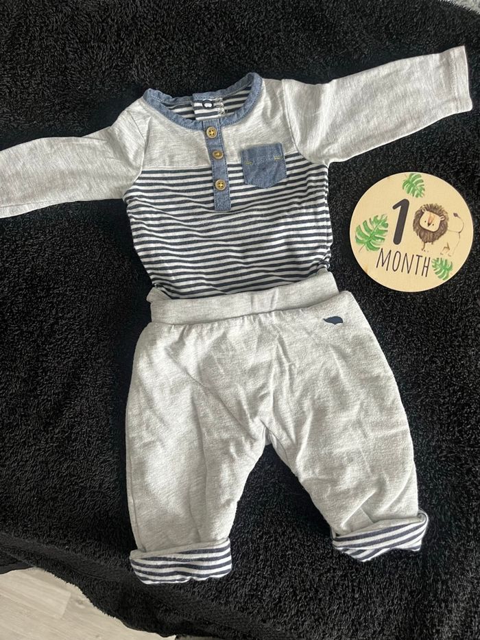 Ensemble bébé marin 1 mois