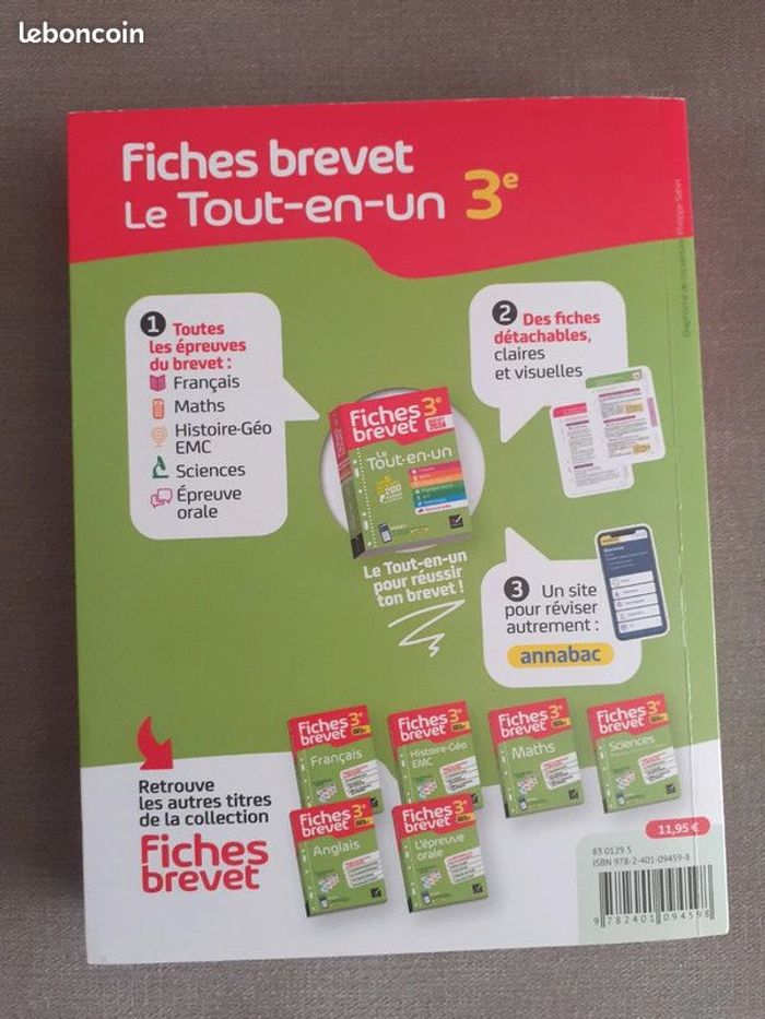 Livre fiches brevet 3ème - Le tout en un - 2024 - photo numéro 2