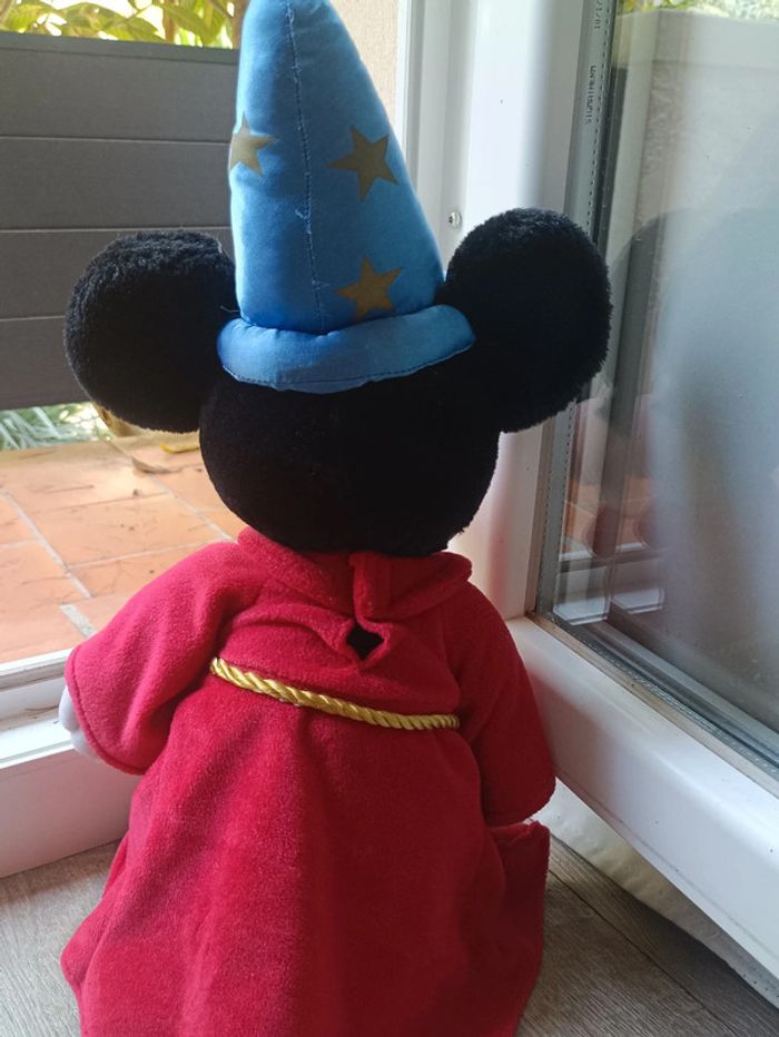 Peluche Mickey Fantasia Magicien Vintage rare. - photo numéro 5