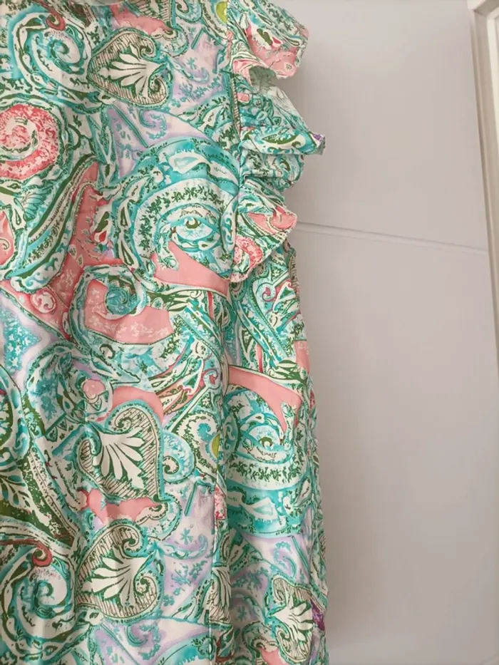 Blouse été sans manches fleurie - photo numéro 3