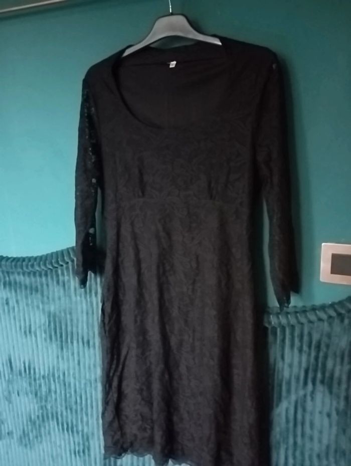 Robe midi dentelle noire - photo numéro 4