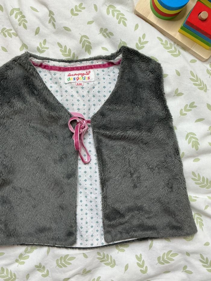 Gilet sans manches en polaire gris 6 mois la compagnie des petits - photo numéro 5