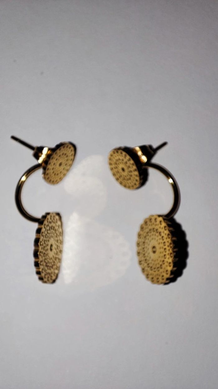 Boucles d'oreilles dorées - photo numéro 10