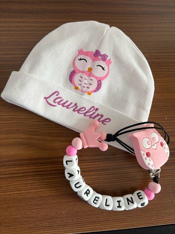 Bonnet + attache tétine