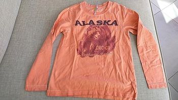 Maillot manches longues orange garçon