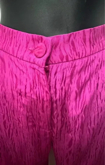 Pantalon large rose fushia 34