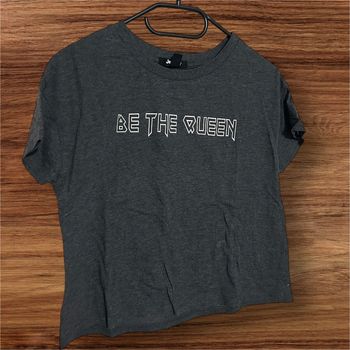 T-shirt gris, Be the Queen, Jennyfer - 34/XS