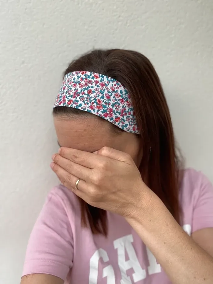 Bandeau cheveux liberty ban rose