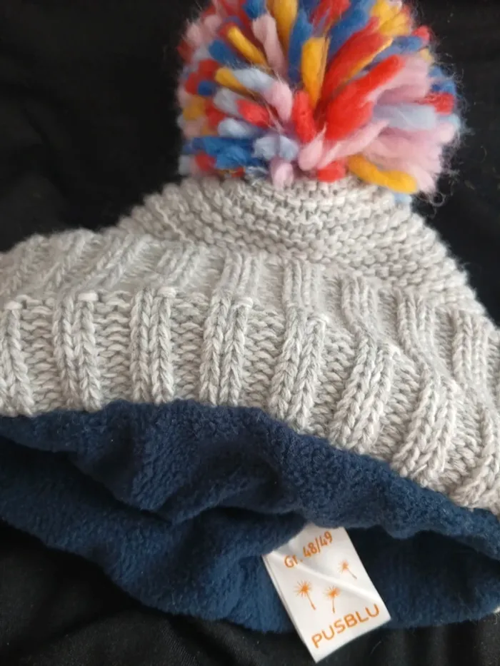 Joli bonnet arc-en-ciel taille 48-49 cm - photo numéro 3