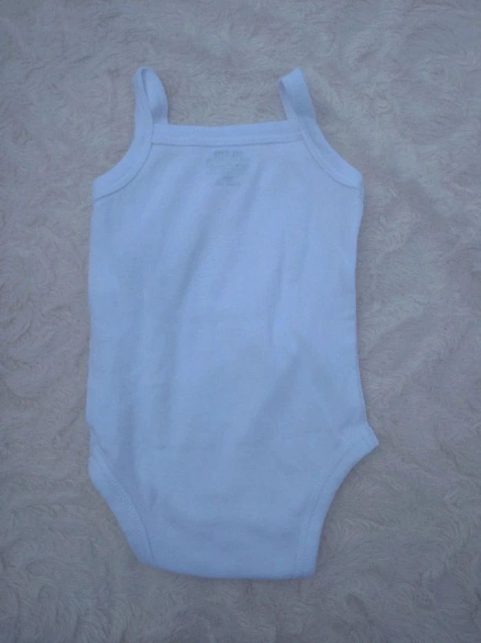 Lot de 3 bodies bretelles Marcel Fille 3 mois Cœur Kiabi Eco conception 100% coton bio - photo numéro 19