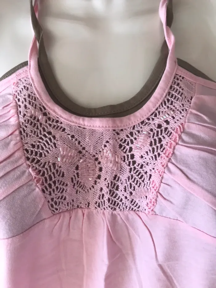 Débardeur rose pale à nouer autour du cou Teddy Smith - photo numéro 2
