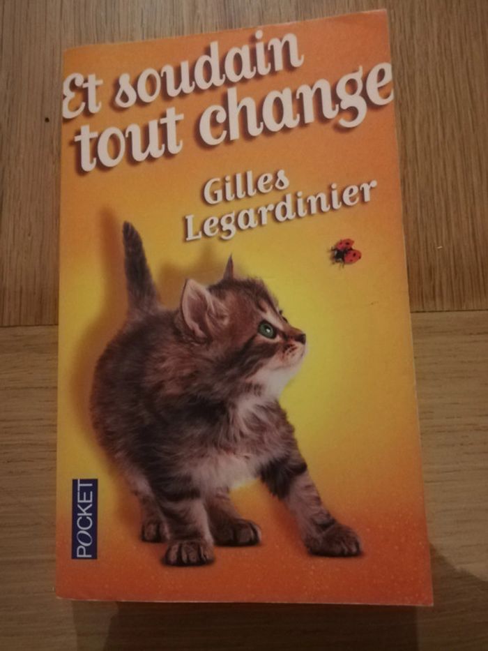 Livre "et soudain tout change" Gilles Legardinier