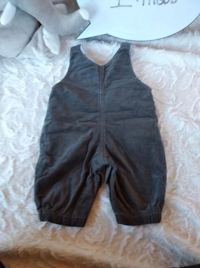 Salopette doublée velours Garçon 1 mois Hérisson Globe trotteur 100% coton - photo numéro 10