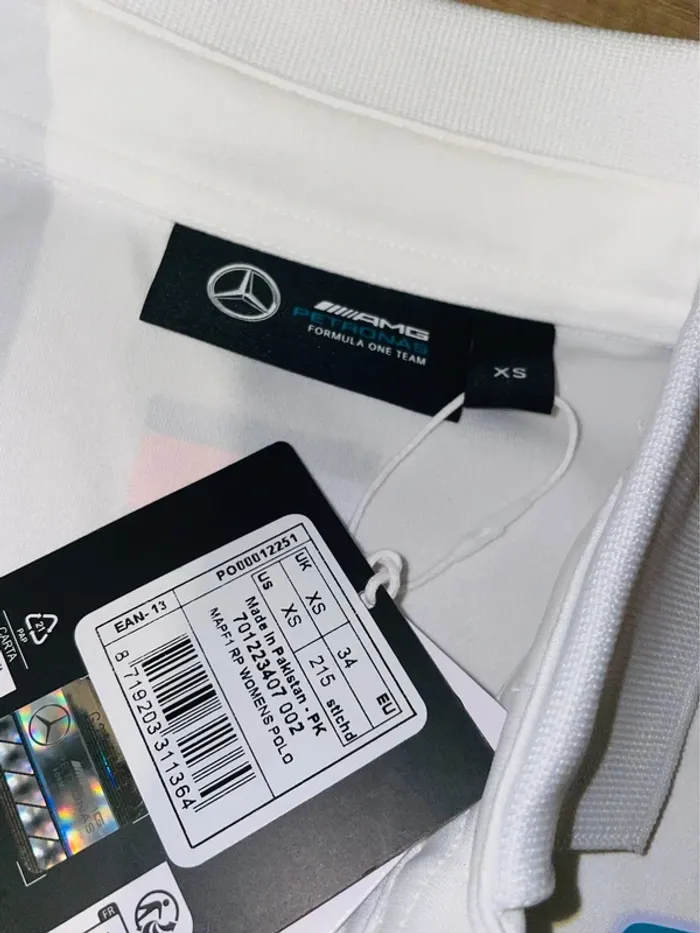 Polo Mercedes et sponsor petronas blanc txs - photo numéro 4