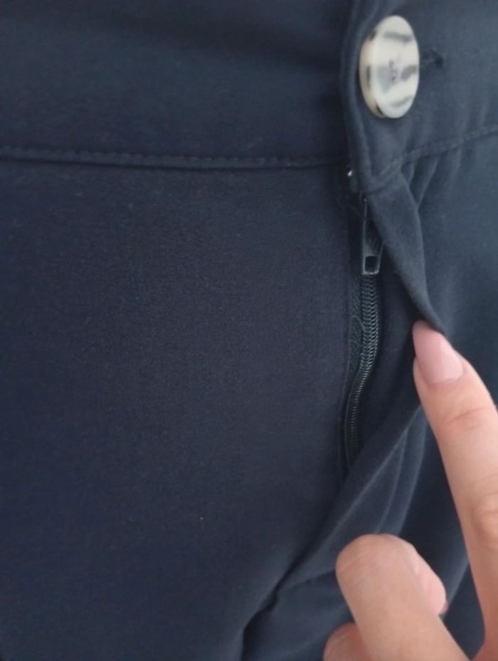 In Extenso - Pantalon large taille 38 | bleu marine - photo numéro 4