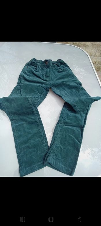 Pantalon vert canard/ Gémo