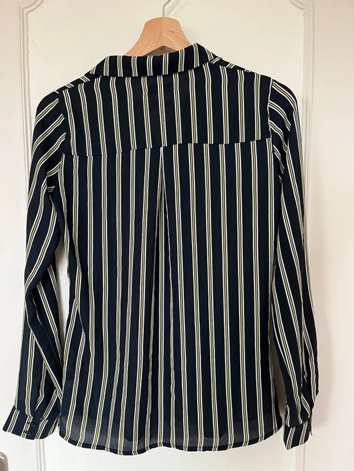 Chemise chemisier neuf manches longues fluide rayée La Redoute – Taille 34/36 - photo numéro 4