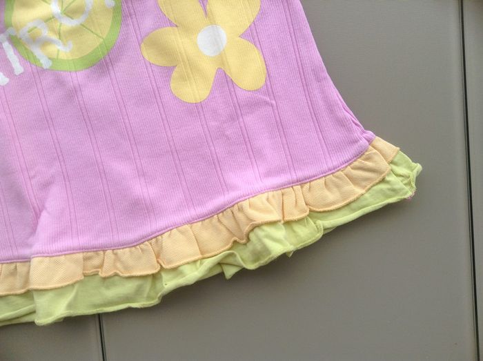 robe rose, verte et jaune fille 18 mois - photo numéro 4