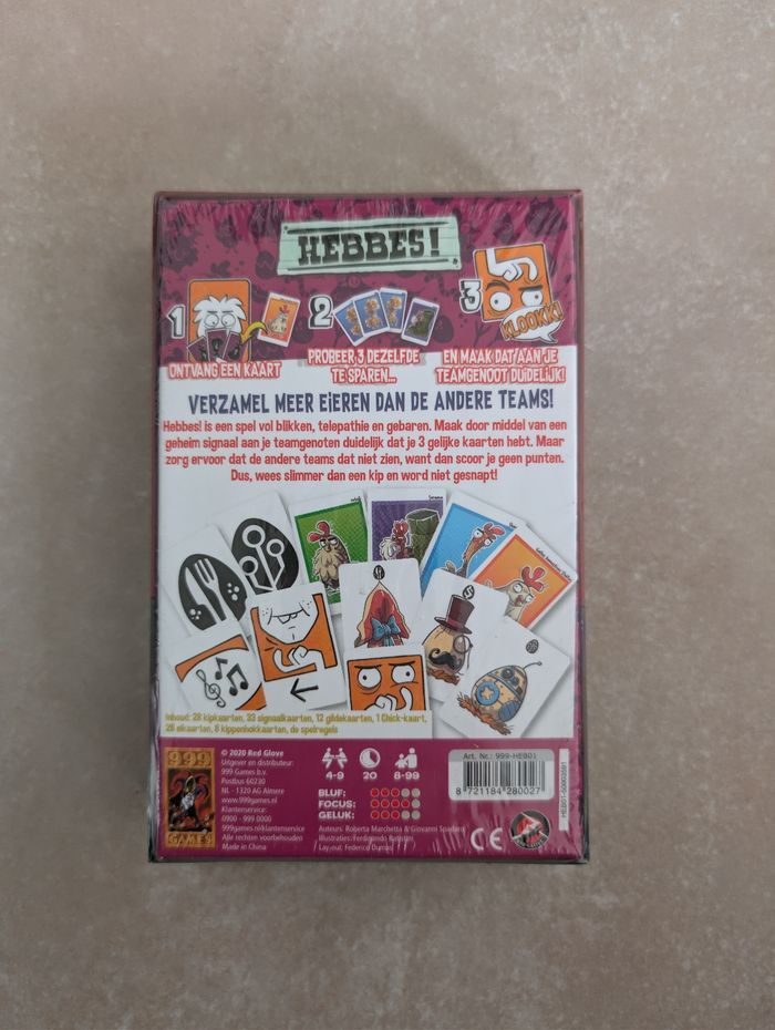 999 Games Jeu de cartes 'Hebbes' *Scellé* - photo numéro 2