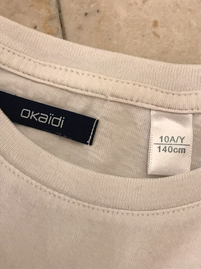 Teeshirt blanc à manches courtes 10 Ans - photo numéro 5