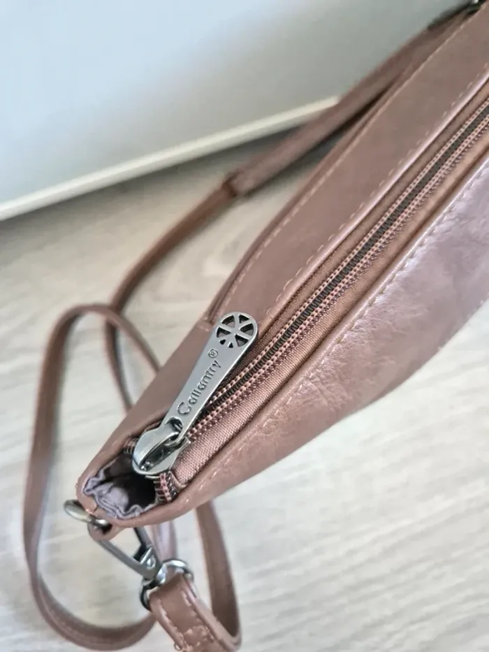 Sac bandoulière marron Galantry - photo numéro 2