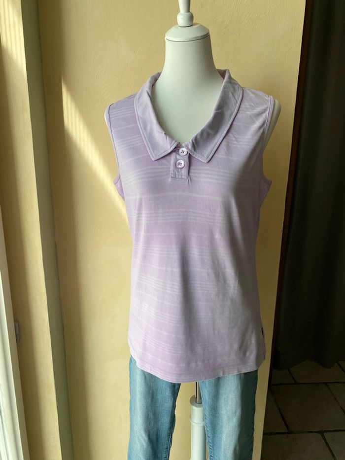 Polo violet rayé Rohnisch L - photo numéro 5