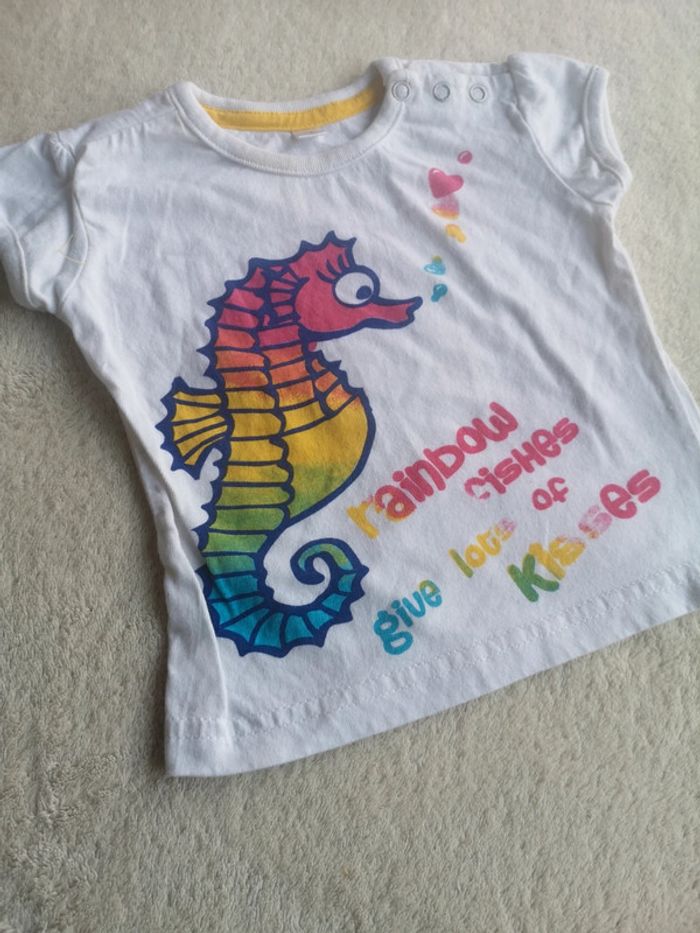 Lot 9 tee shirt manches courtes 9 mois - photo numéro 10