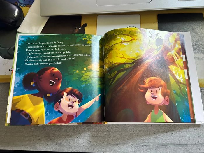 Livre chasse au trésor en sologne, histoire enfant Mc donalds, hachette - photo numéro 4