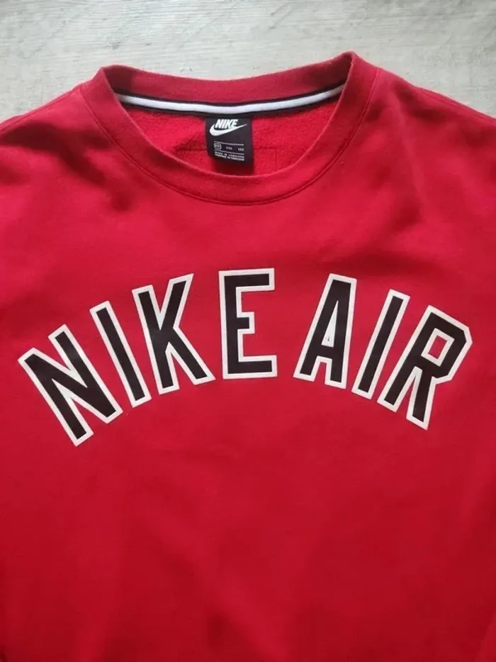 Sweat manches longues rouge logo noir blanc taille XXL Nike - photo numéro 3