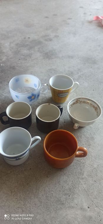 Lot de 7 tasses