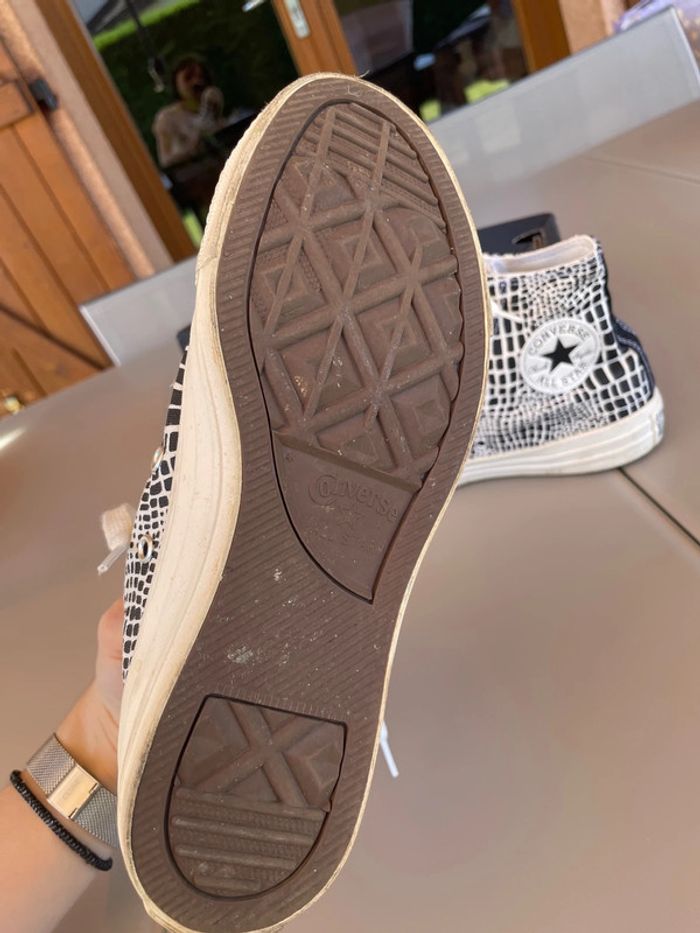 Converse montantes velours pointure 37,5 - photo numéro 5