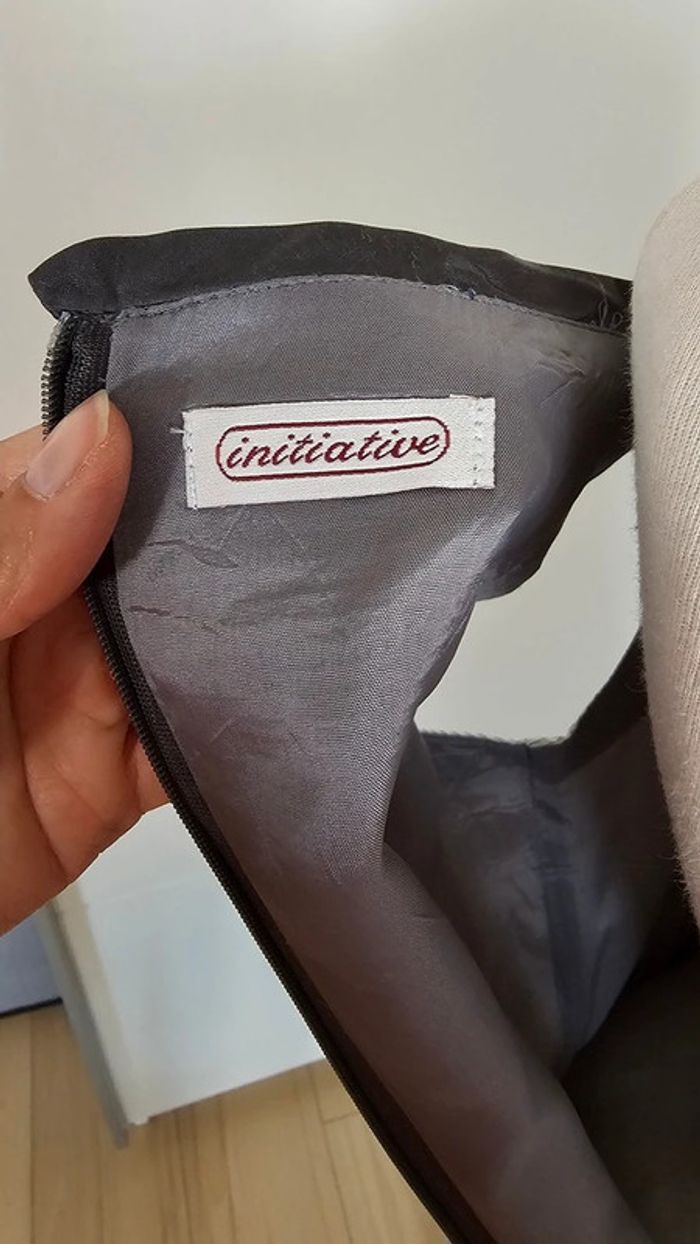 Robe de Fête et cocktail '' Initiative'' gris taille 40 - photo numéro 10