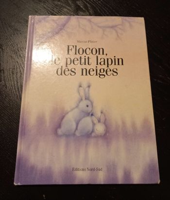 Livre flacon, le petit lapin de neige