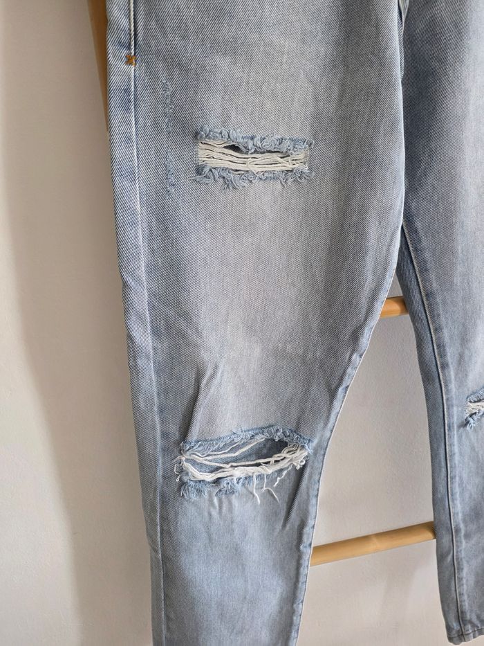 Jeans droit troué effet destroy/habillé Collusion - photo numéro 2