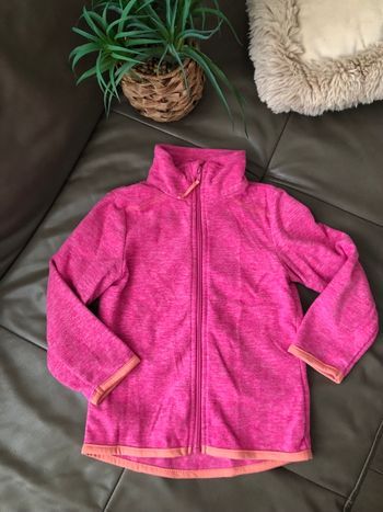 Veste  gilet polaire fushia fille Tissaia
