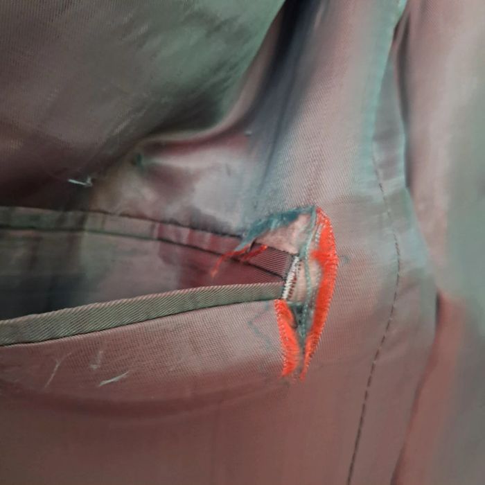 Veste de costume gris rayé - photo numéro 9