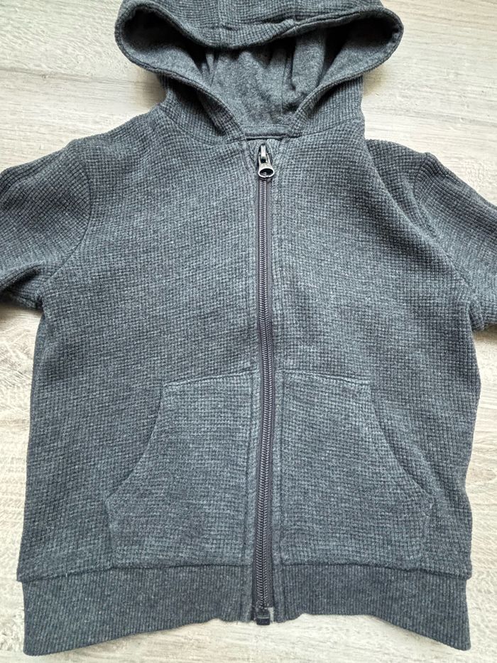 Gilet zip gris 2 ans - photo numéro 3