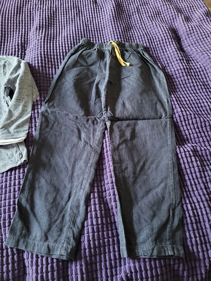 pyjama coton okaidi gris marine 8ans (4e) - photo numéro 3