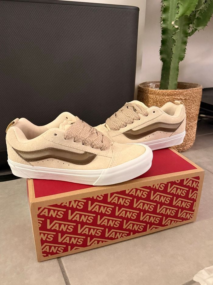 Vans Knu Skool - Fat Lace crème brule/ beige - photo numéro 8