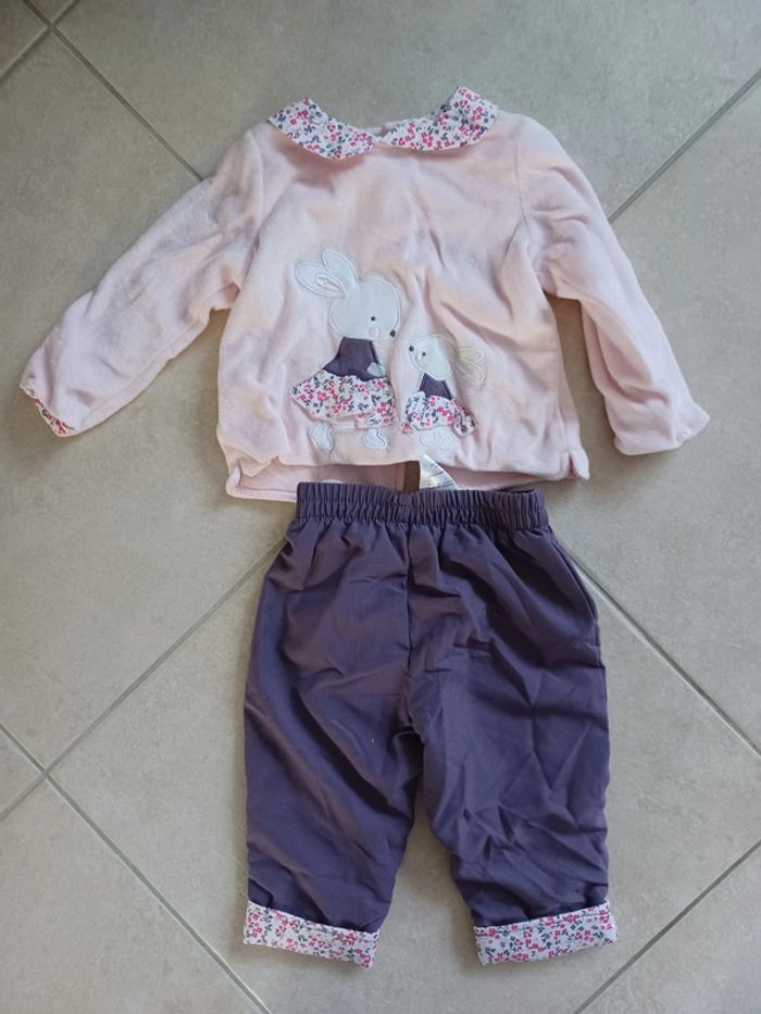 Ensemble 6 mois chaud molletonné