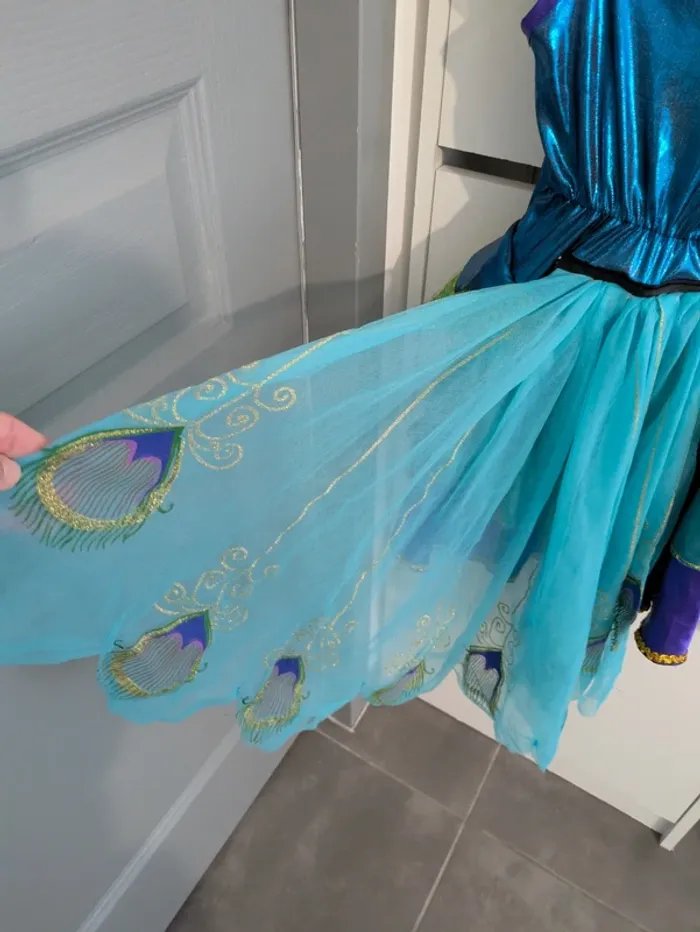 Déguisement costume robe de Paon oiseaux taille 4/6 ans - photo numéro 6