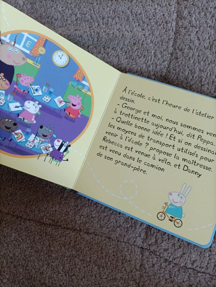 Livre Peppa pig cartonné : Peppa fait de la trottinette - photo numéro 11