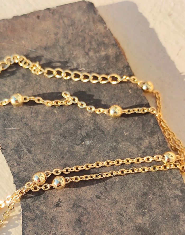 Collier doré étoile - photo numéro 3