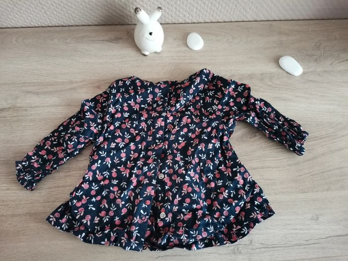 Petite blouse fleurie 9 mois Tape à l'œil Tao - photo numéro 5