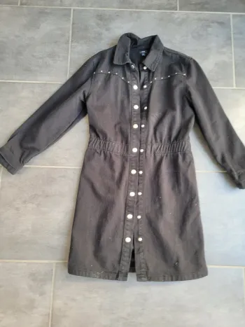 Veste longue en jean
