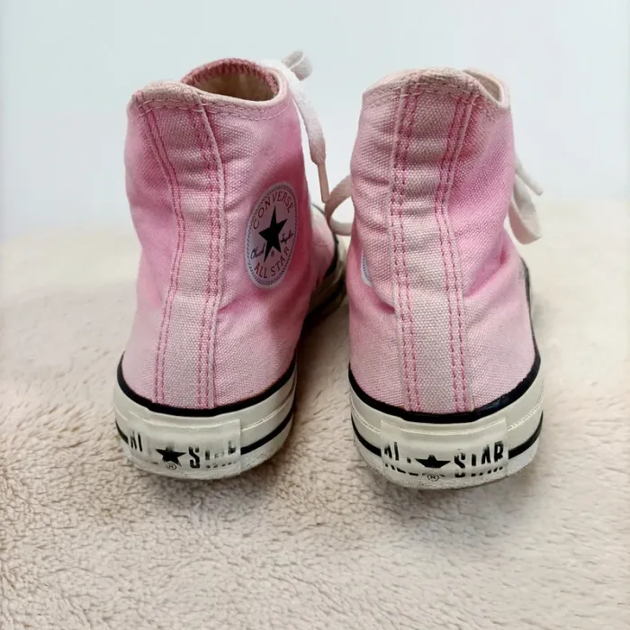 Paire de converse roses claires taille 36 - vintage - photo numéro 5