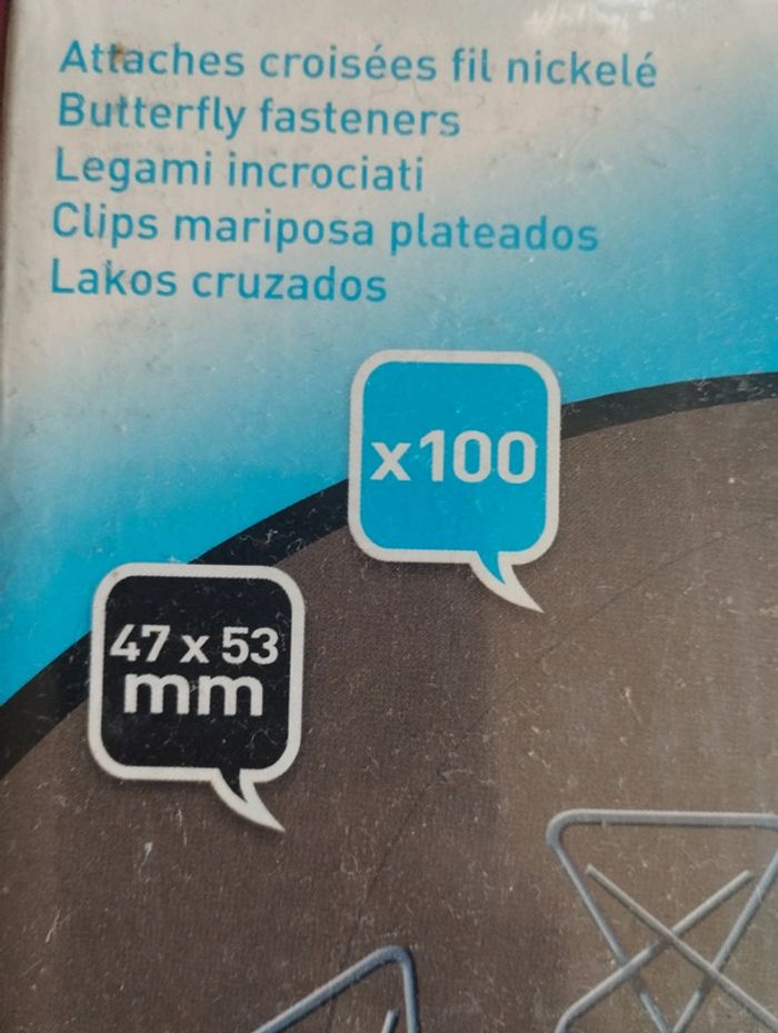 Lot de 100 attaches croisés - photo numéro 3
