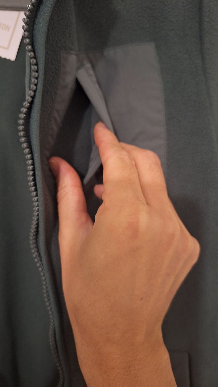 Veste polaire à capuche vert - photo numéro 7