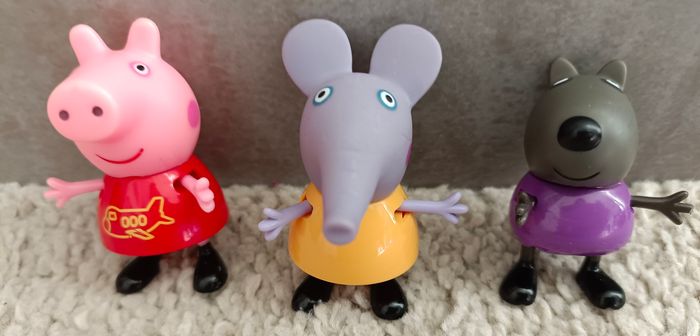 Lot de 3 personnages de la classe de Peppa pig - photo numéro 2